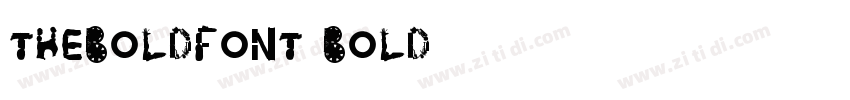 TheBoldFont Bold字体转换